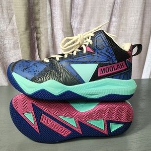 Moolah Hightop Basketball Kids Sneakers Size 5
